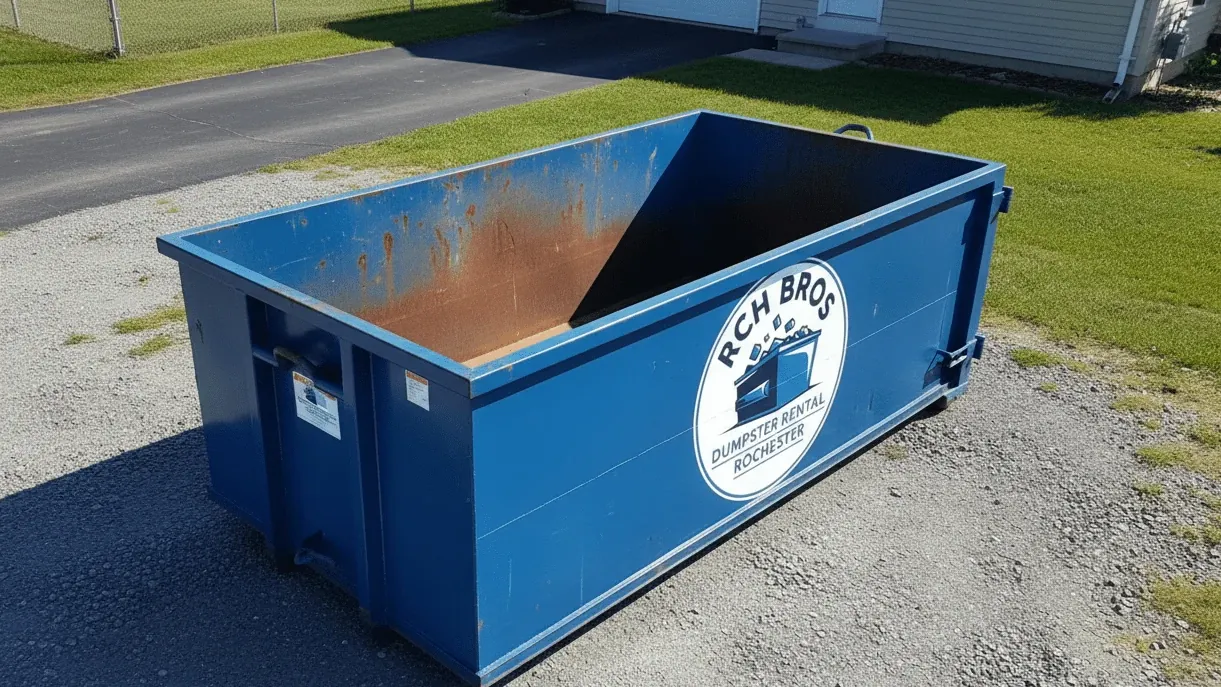 10 Yard Dumpster roll-off container in Rochester, NY 10 Yard Dumpster roll-off container in Rochester, NY