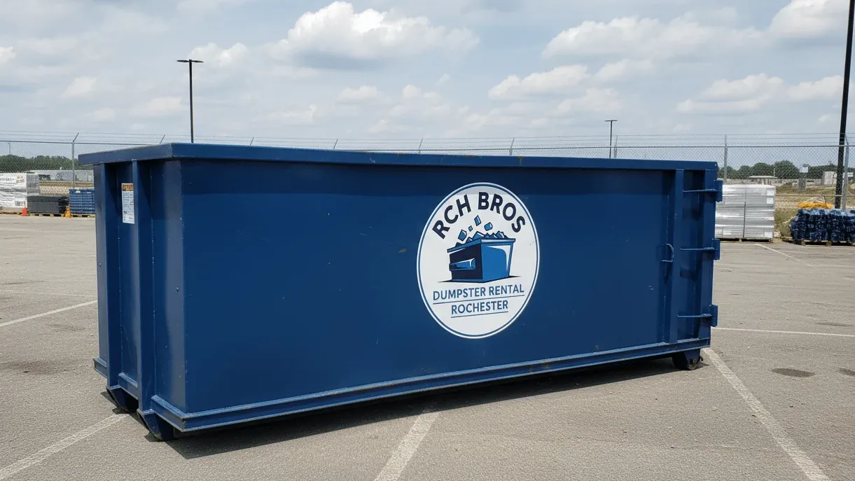 20 Yard Dumpster roll-off container in Rochester, NY 20 Yard Dumpster roll-off container in Rochester, NY