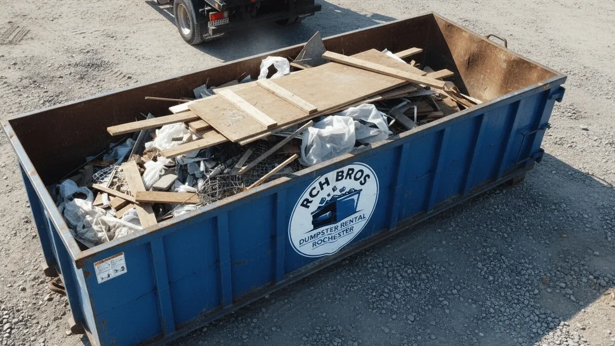 30 Yard Dumpster roll-off container in Rochester, NY 30 Yard Dumpster roll-off container in Rochester, NY