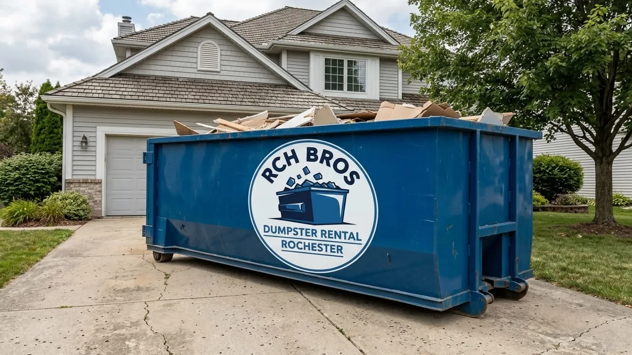 Roll-off dumpster delivery serving Irondequoit, New York from Rochester Roll-off dumpster delivery serving Irondequoit, New York from Rochester