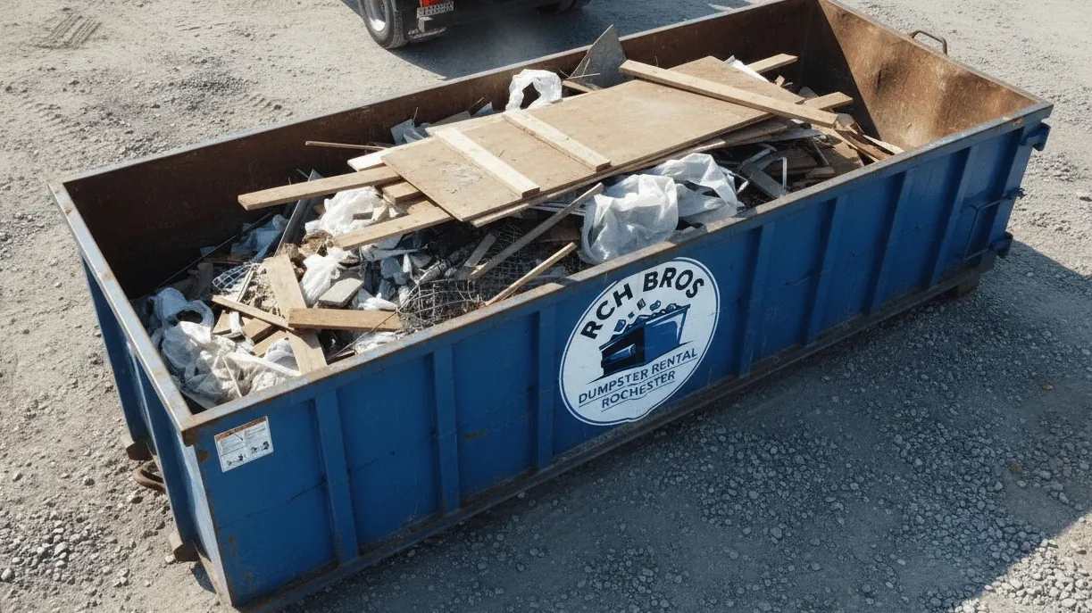 Roll-off dumpster delivery serving Pittsford, New York from Rochester Roll-off dumpster delivery serving Pittsford, New York from Rochester